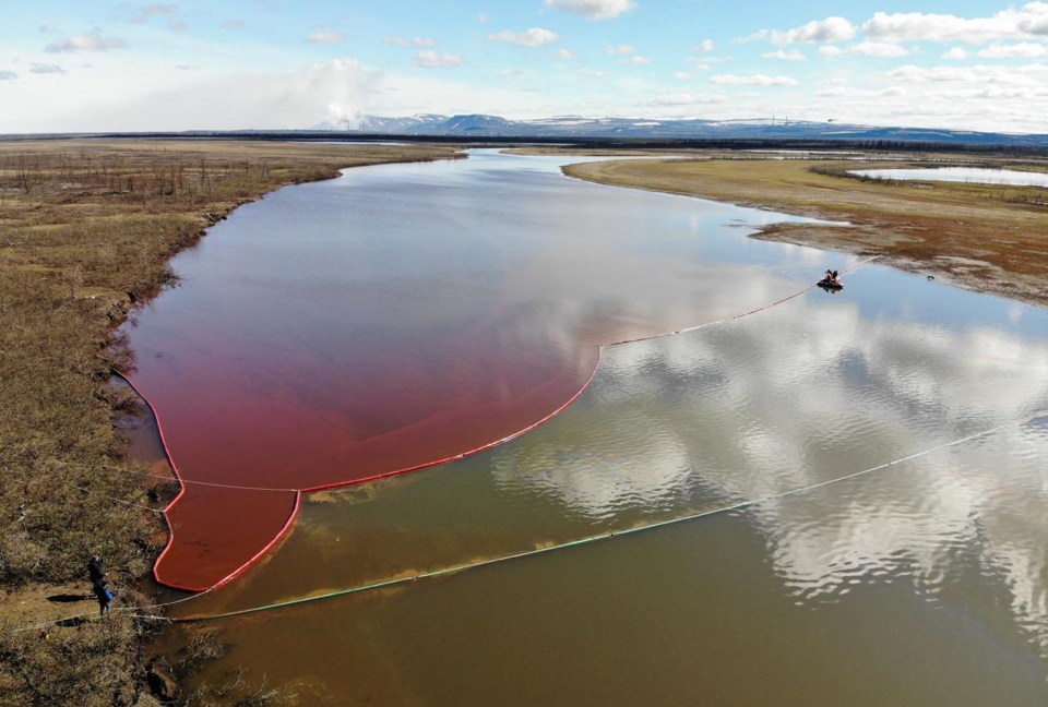 Rivers around Norilsk have turned red several times in recent years