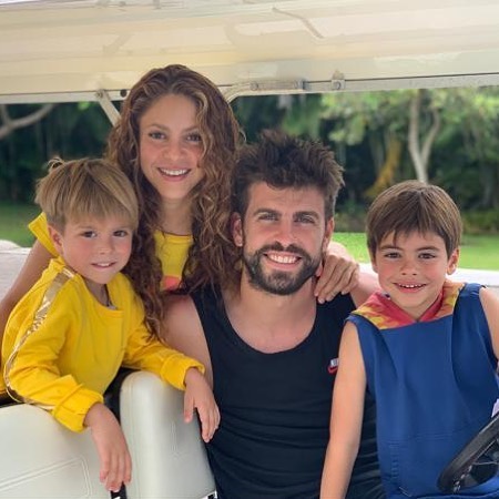 Pique and Shakira share two sons, Milan and Sasha