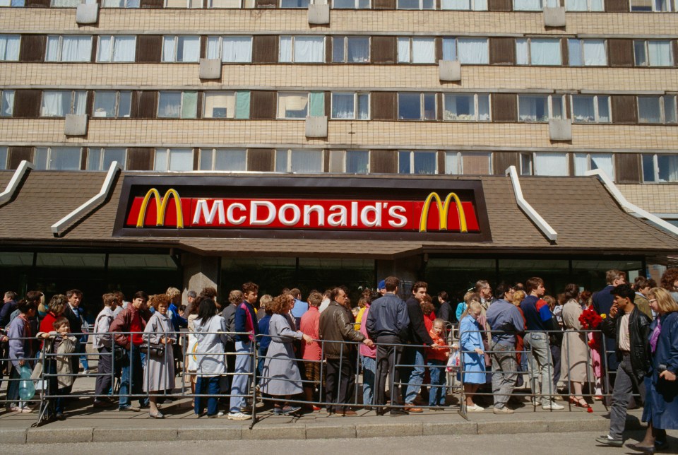 McDonald's branches first opened in Russia back in 1990