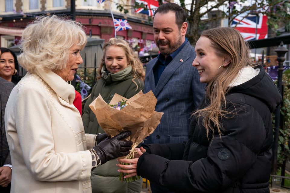 Camilla recently met last year's Strictly winner Rose Ayling-Ellis on the EastEnders set