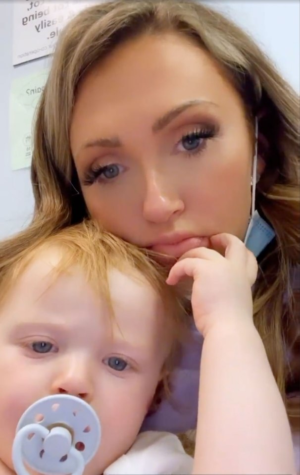 Charlotte pictured with her son Noah