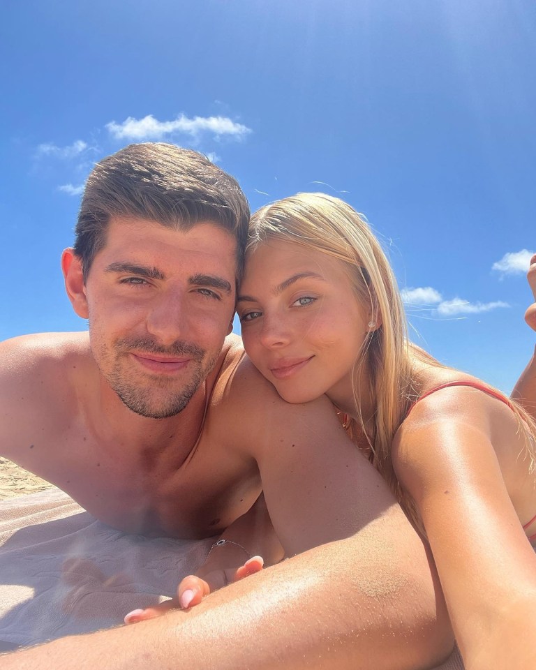 Thibaut Courtois publicly announced his relationship with Mishel Gerzig last year