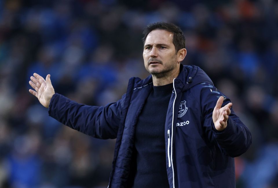 Lampard won six league games as Everton boss to keep them in the Premier League