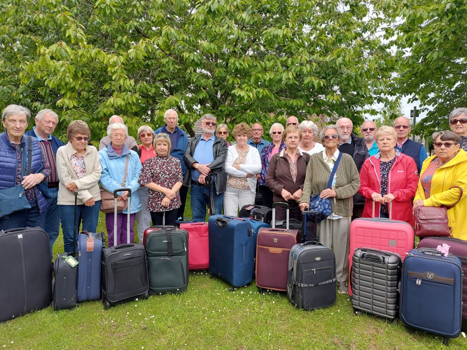 The party of 53 pensioners spent hours trying to get to the Isle of Man for a holiday but ended up back at Gatwick