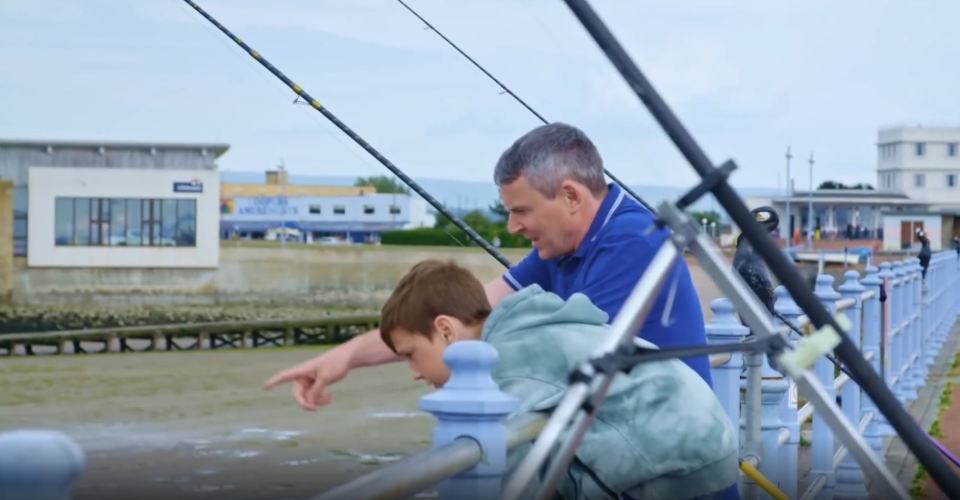 Noel and Max go fishing in the latest episode of 22 Kids and Counting on Channel 5