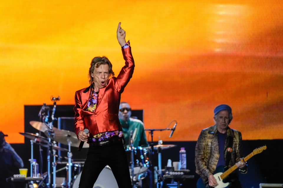 Frontman Mick erupted into life at the stadium in Madrid