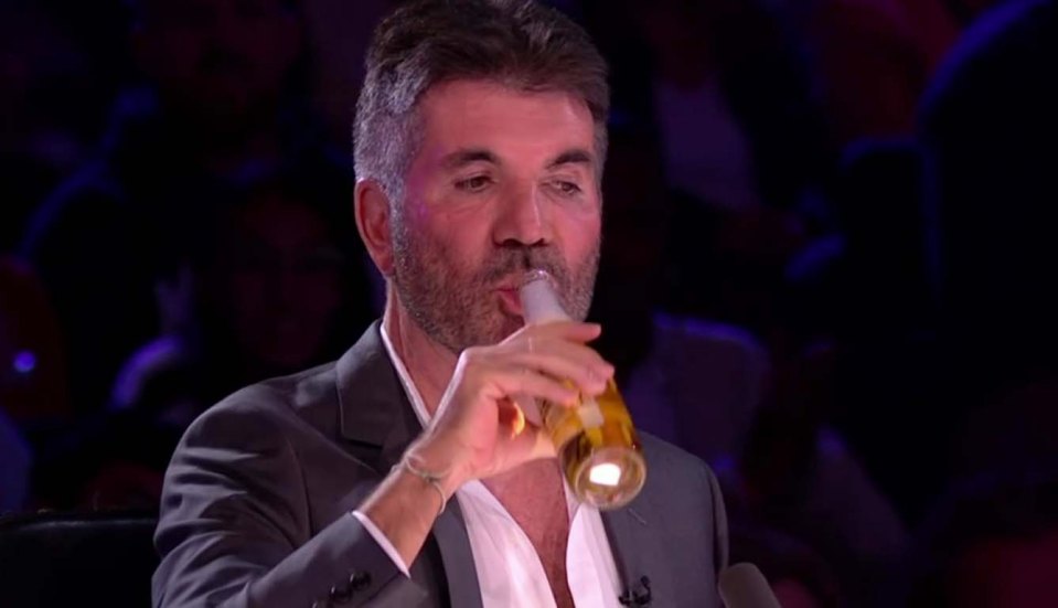 The BGT judge enjoyed a refreshing sip