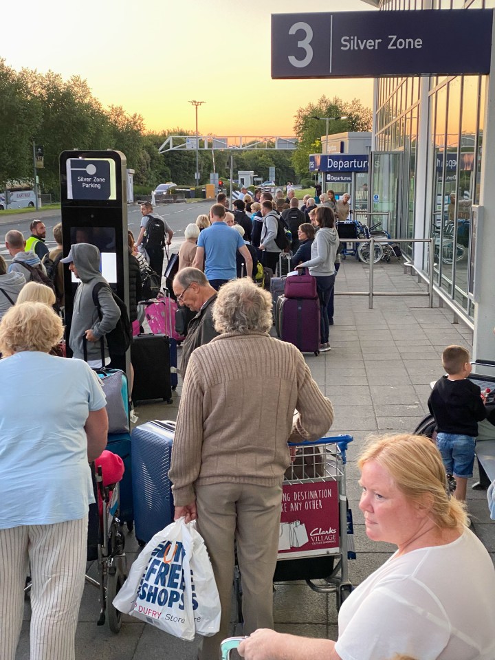 It comes after chaotic scenes at airports around the country. Travellers faced queues outside the terminal in Bristol today