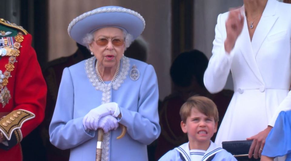 Prince Louis of Cambridge looks excited as he jumped and waved at the planes