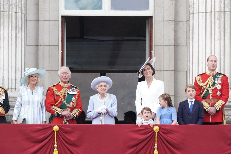 The royal family gleamed as they watched the spectacle