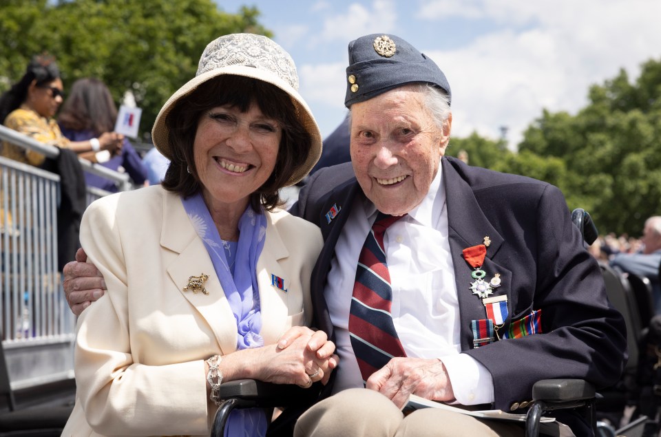 Retired therapist Rita, of St Tudy, Cornwall, was with her D-Day veteran dad John, 97