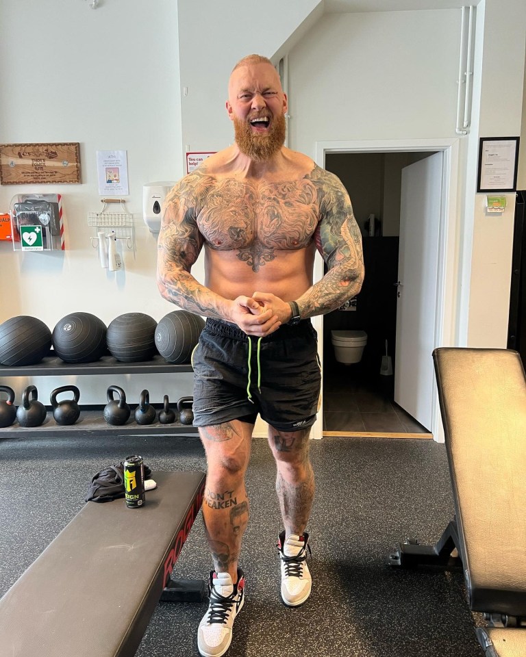 Hafthor Bjornsson has revealed he's lost weight since fighting Eddie Hall in March