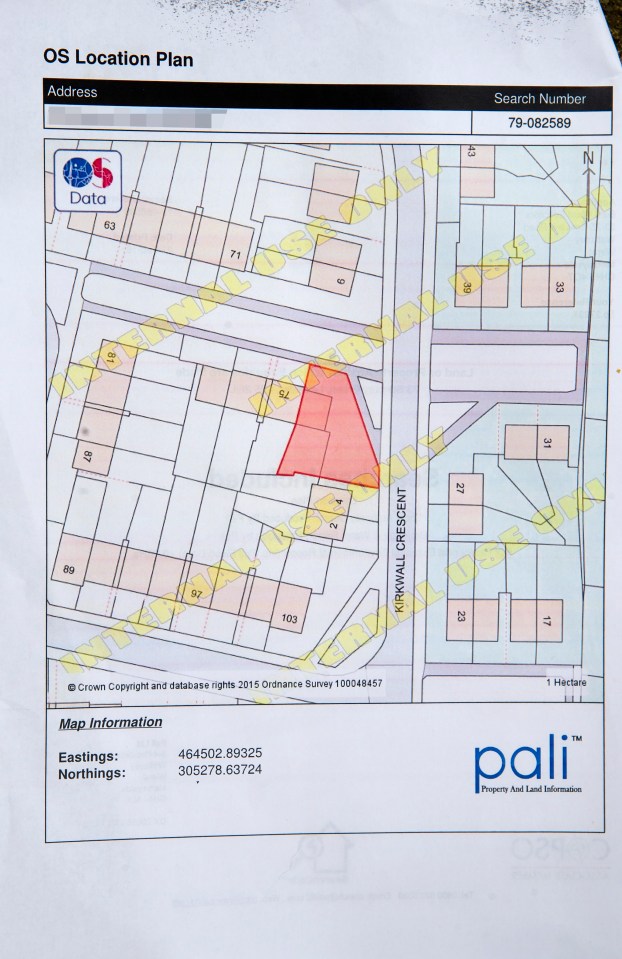 However, documents show the land itself does belong to the Parratts