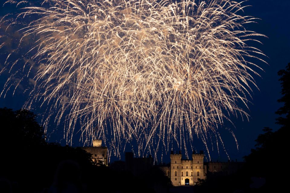 Stunning fireworks lit up the skies over Windsor