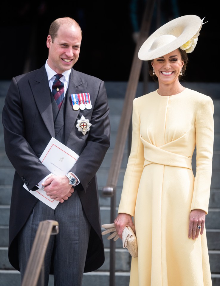 The Duke and Duchess of Cambridge left St Paul's Cathedral without acknowledging Harry and Meghan