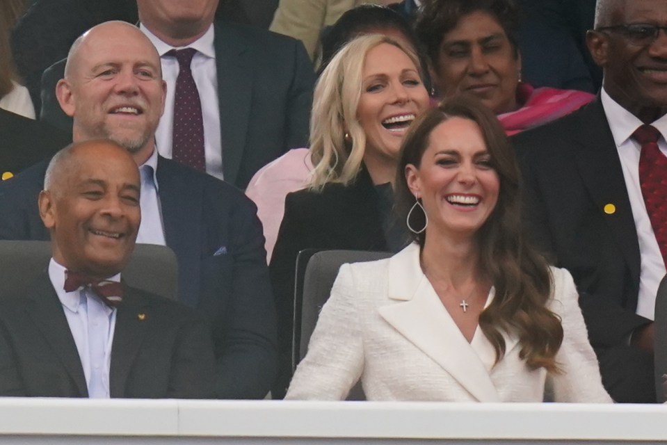 Kate Middleton did a little dance in her seat as she enjoyed Queen’s performance at the Platinum Party at the Palace