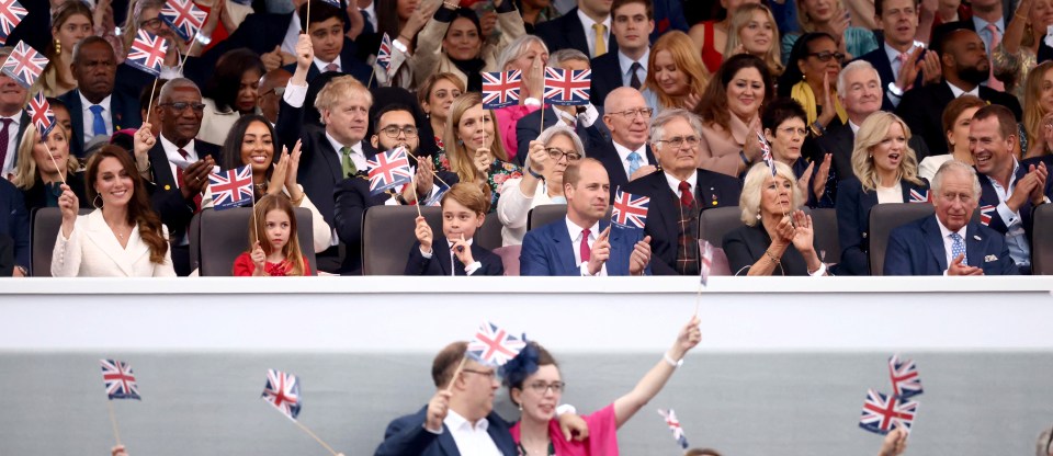 The Cambridges were also spotted singing along with Jason Donovan