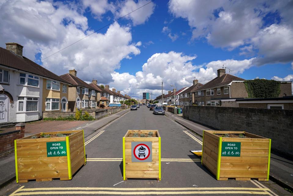 A number of streets along Cowley Road in Oxford have been blocked off after a LTN was introduced by the council