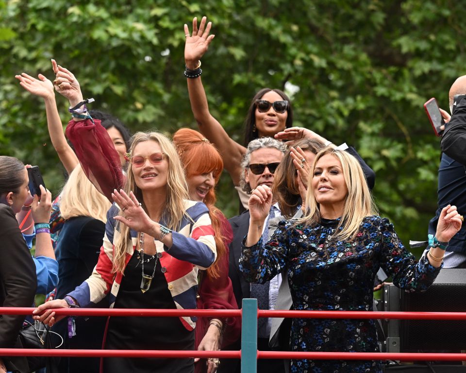 Kate Moss, Naomi Campbell and other '90s stars took part in the parade