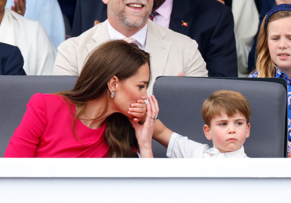 Prince George even put his hand over Kate's mouth at one point