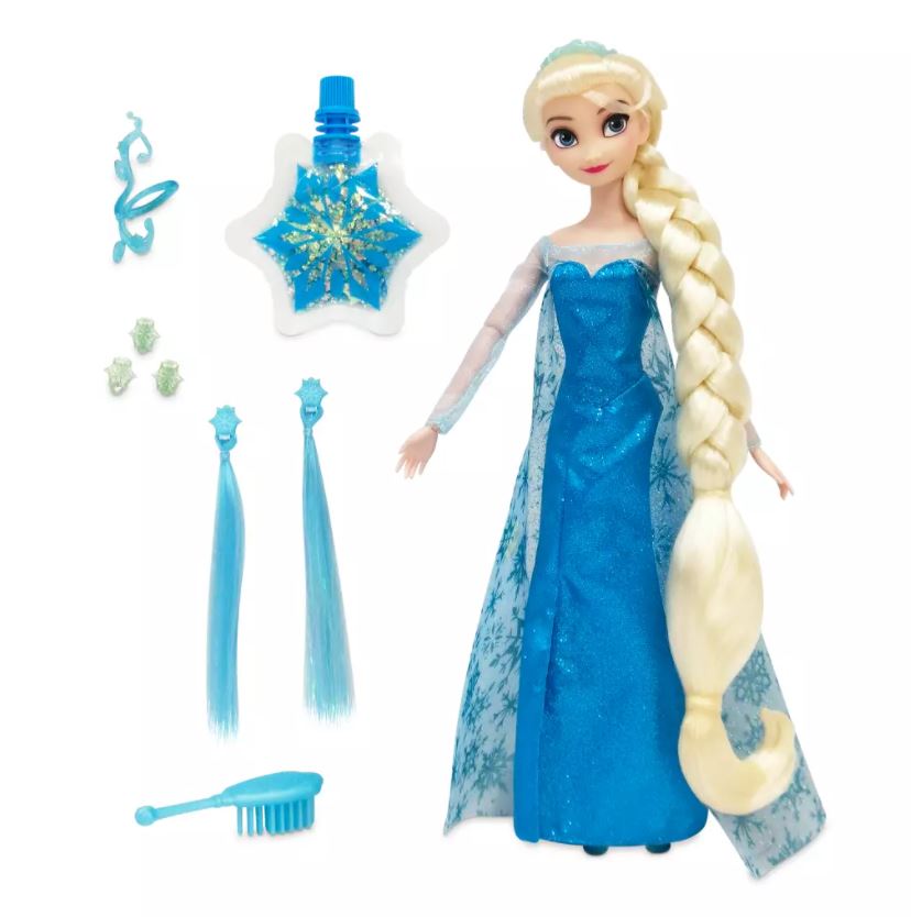 Elsa comes with all sorts of accessories to play with too.