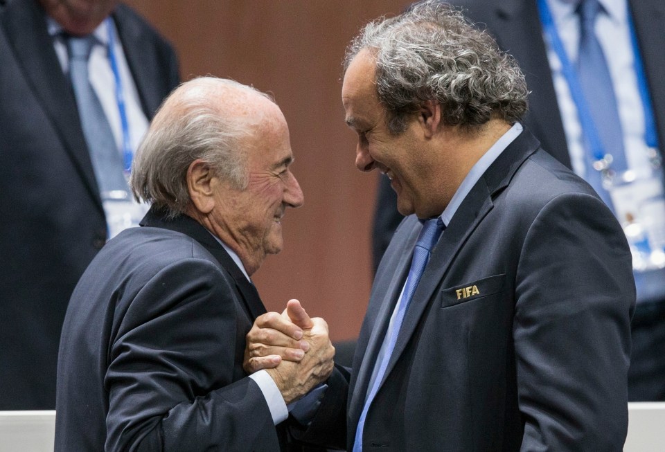 The duo are being tried over a £1.6million payment in 2011 to Platini