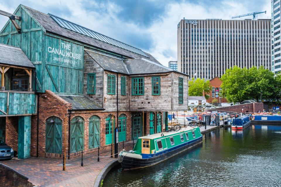 Birmingham has many canals and these water paths are a great way of soaking up the city