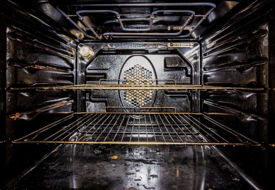 Don't forget about the bottom of your oven when you next clean it