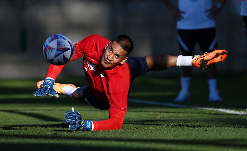 Areola in training with the French national team