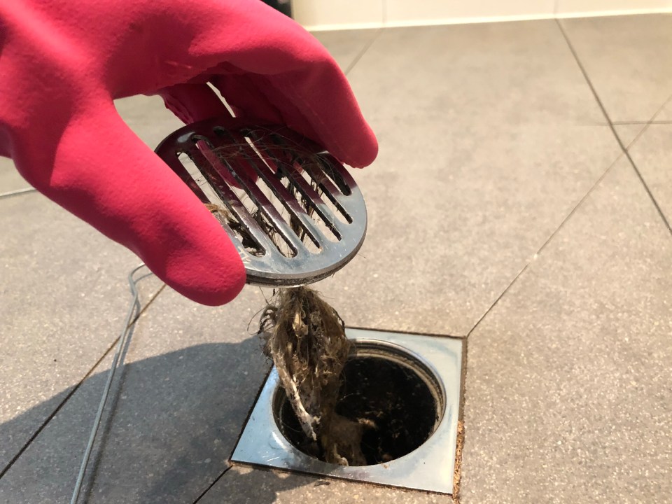 Clearing the shower drain can be annoying