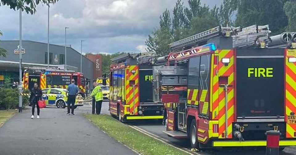 Swimmers have been evacuated from Waterworld in Stoke on Trent this afternoon