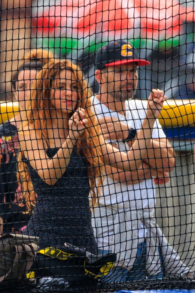 Shakira joined the parents in the stands over the weekend