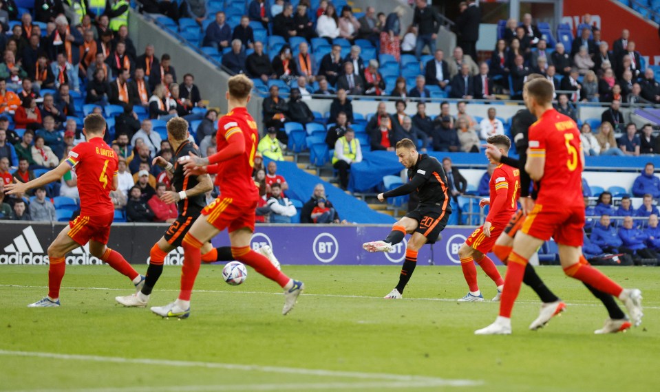 Atalanta midfielder Teun Koopmeiners broke the deadlock for Holland against Wales