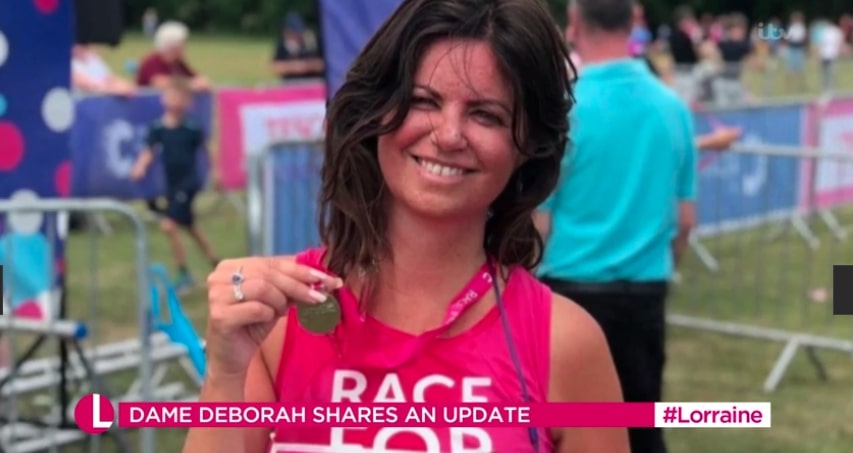 Dame Debs shared a picture of when she did Race for Life as she congratulated those who participated last night