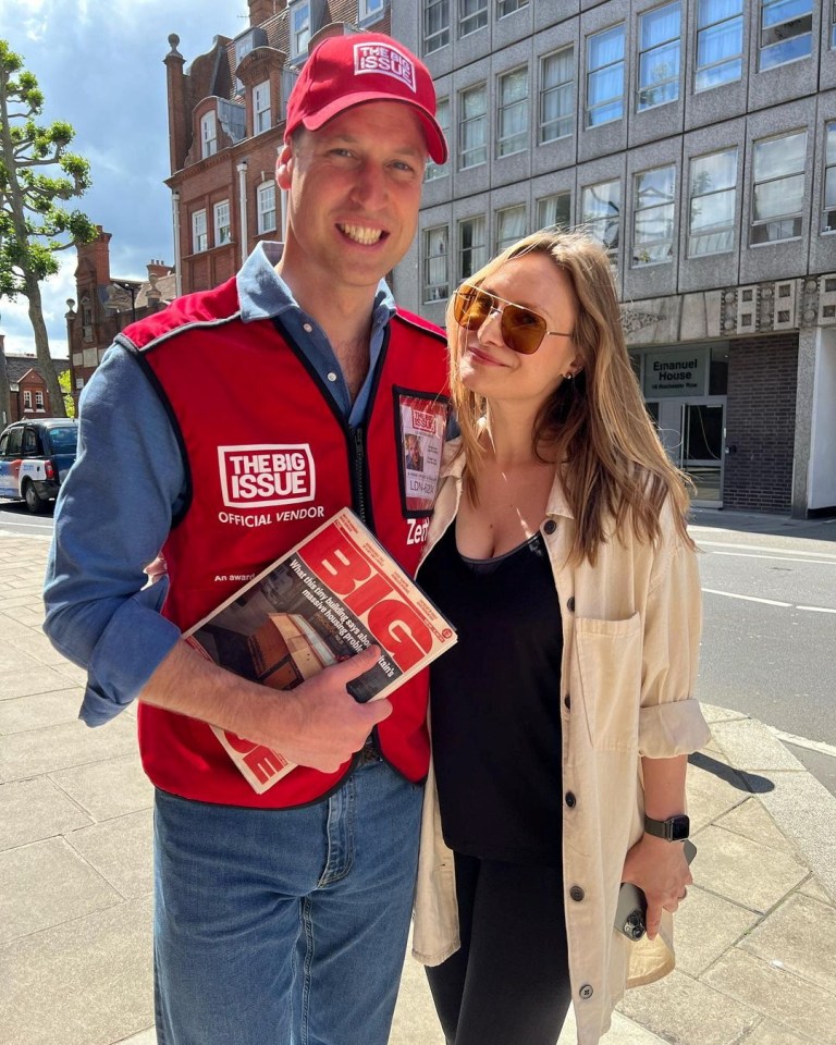 William this week proved yet again what a man of the people he is when he went undercover in a red vest and cap selling the Big Issue to passers-by in London