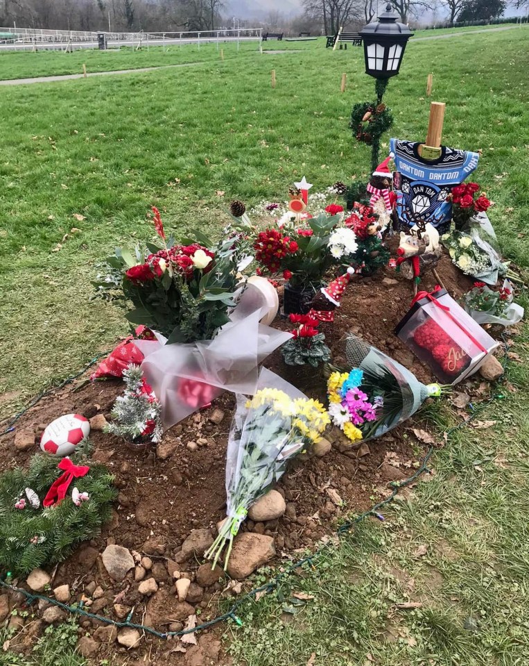 Flowers and tributes left for Jack near his house