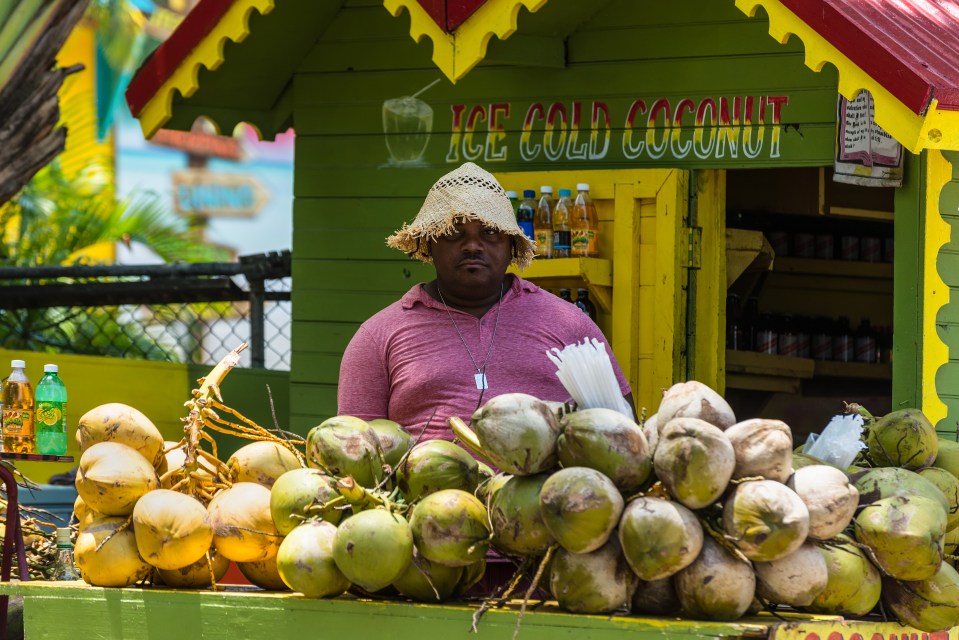 A drinks stall in Ocho Rios