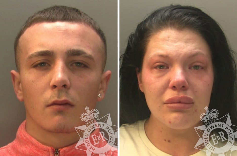 Brandon Hayden and Amy Salter were both jailed at Cardiff Crown Court today