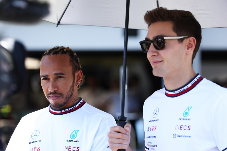 George Russell has taken to social media in support of Lewis Hamilton