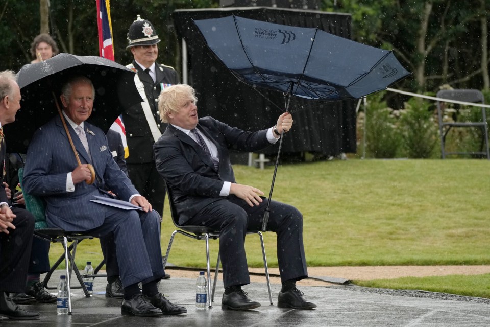 The pair at a police memorial last summer