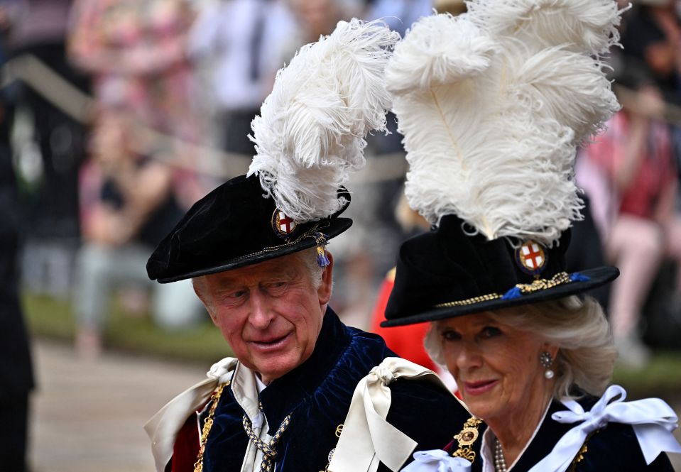 Prince Charles and Camilla arrive to attend the Most Noble Order of the Garter Ceremony