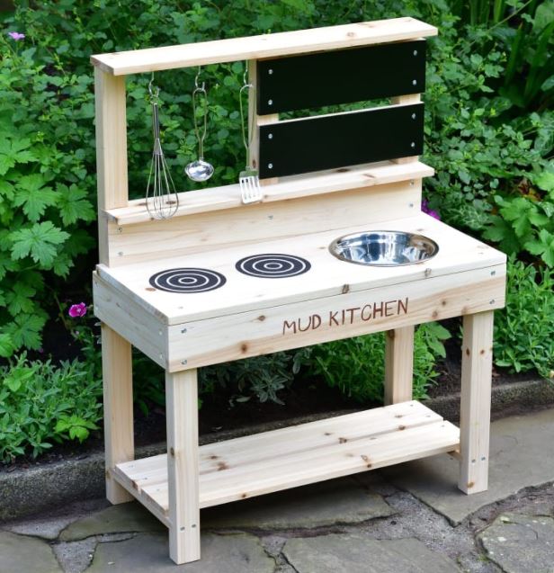 A mud kitchen is guaranteed to be popular with your kids, and looks stylish too