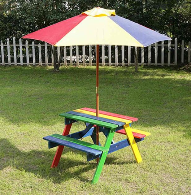 This cute, and functional, multicoloured table costs just £35 from B&M