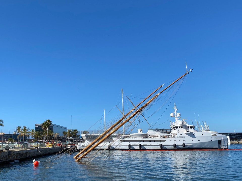 The classic replica 1910 schooner sunk following the incident