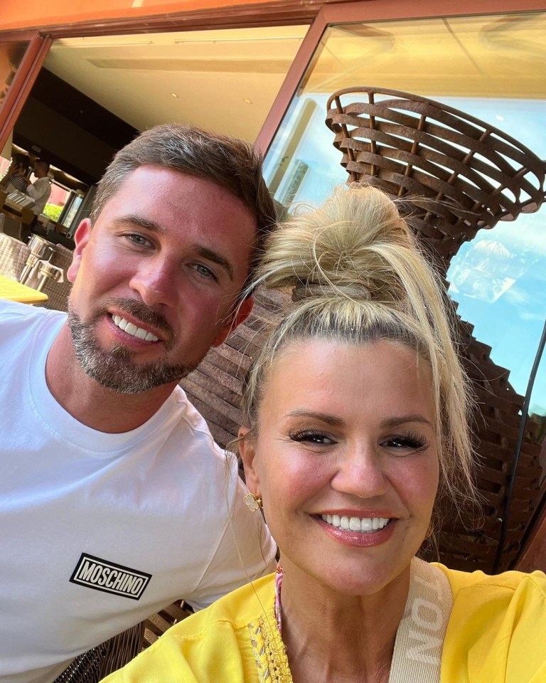 Kerry Katona with her other half Ryan in Marbella