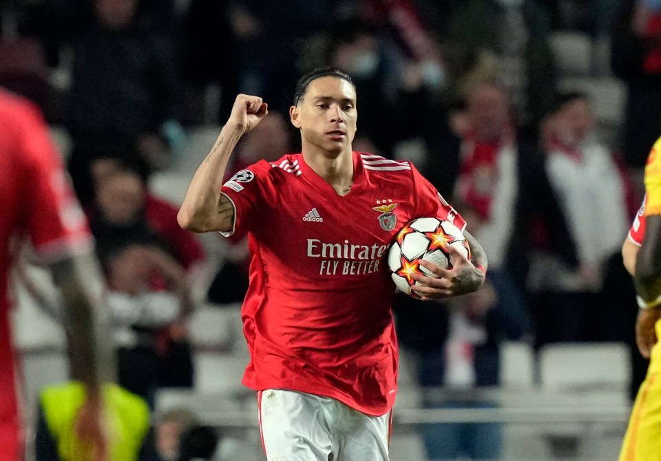 Nunez scored 34 goals for Benfica last season