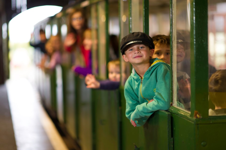 Children and parents can ride the Milky Way train at Milky Way Adventure Park