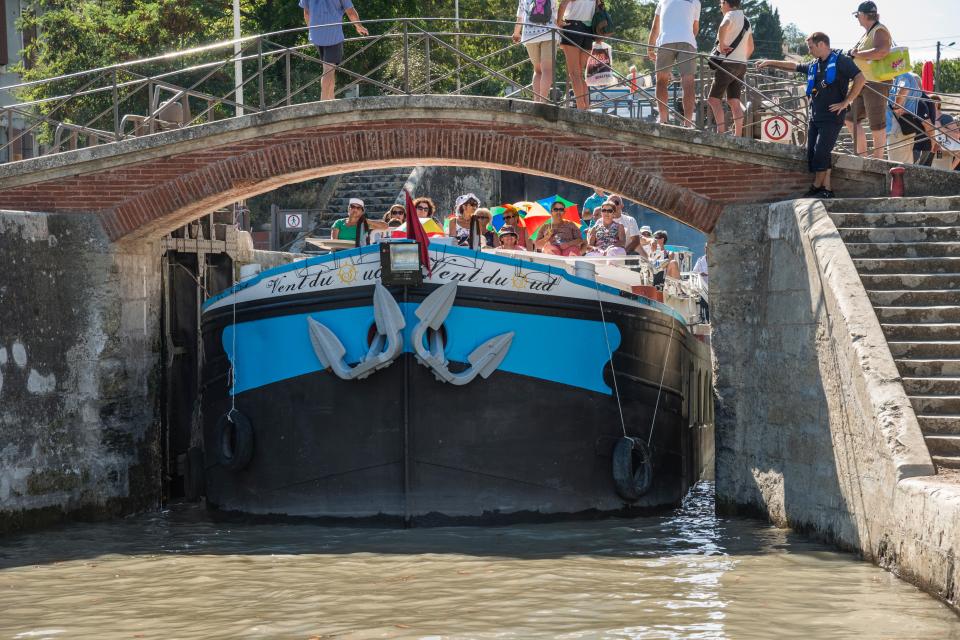 One of the nine Fonseranes Locks in Béziers, just over 20 minutes' drive from Vias