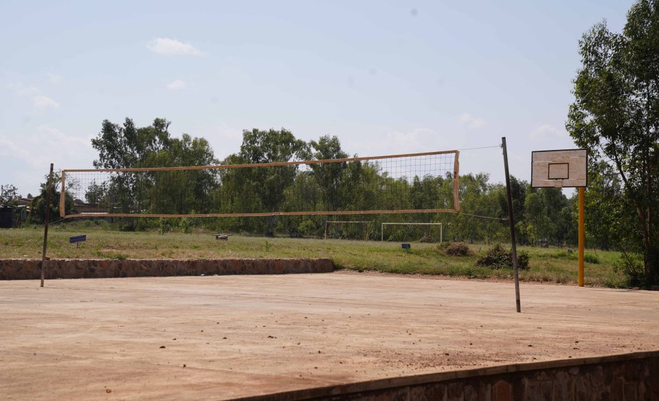 Sports grounds at the Gashora Transit centre