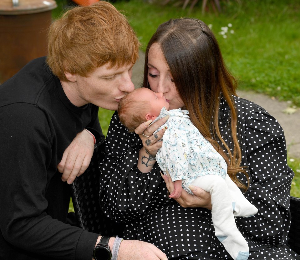 Amanda said: 'I chose the name Cherry as it’s so sweet, and we also wanted to keep the Ed Sheeran theme in the family'